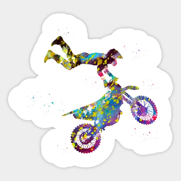 Motocross Dirt Bike Sticker by erzebeth